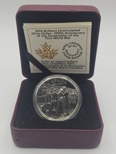 2014 $1 Declaration of the First World War, 100th Anniversary - Pure Silver Doll