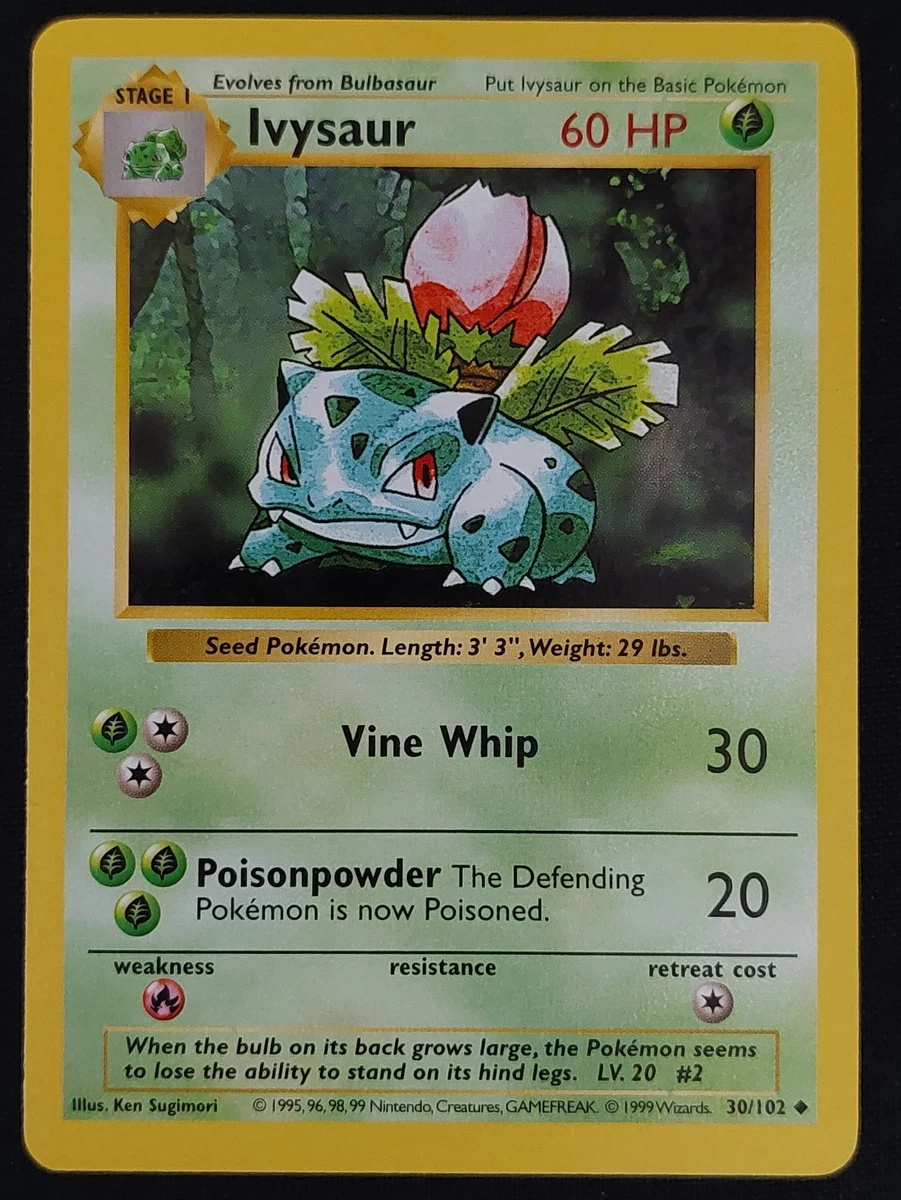 Ivysaur 030/102 Base Set (Shadowless) for sale | eBay