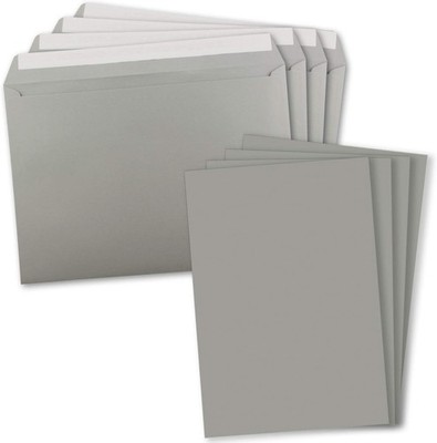 5x XXL Einzelkarten-Set in DIN A4 (21 x 29,7 cm) inkl. Umschlägen in DIN C4 - 