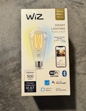 WiZ Clear 60W ST19 Tunable White Filament LED Smart 1 Pack,
