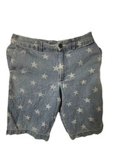 Polo Ralph Lauren Boys Star-Print Denim Short Pants Shorts SIZE 16