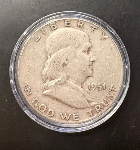 🔥 1951-S Frankiln Half Dollar 90% Silver CoinSnap analysis is Fine to AU🔥