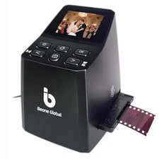 BEONEGLOBAL ClearScan MINI Film Scanner 16MP Slide & Film Scanner, Converts 