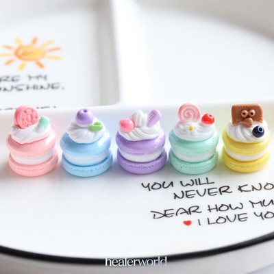 10PC 1/6 Scale Dollhouse Miniatures Cake Bread Mini Food Model Kitchen