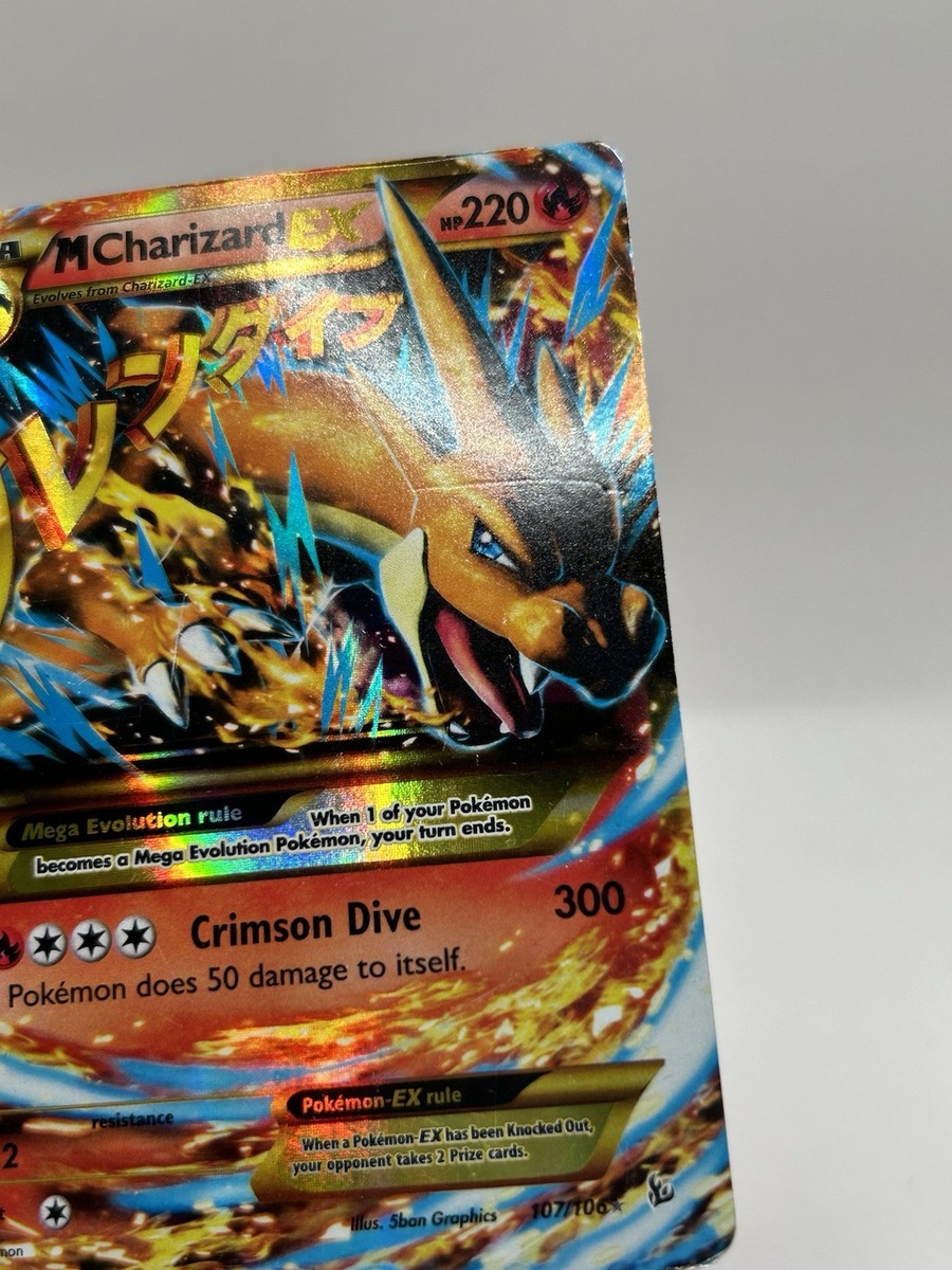 Pokemon TCG M Charizard EX (Y) (Secret) 107/106 Flashfire Holo