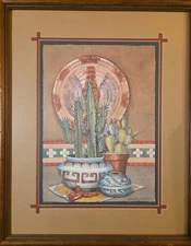 Original Watercolor Painting by Susan B. Schuhmacher Signed Framed