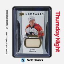 2024 UPPER DECK ENGRAINED ICONS #R-JL JOHN LECLAIR REMNANTS RELIC /100
