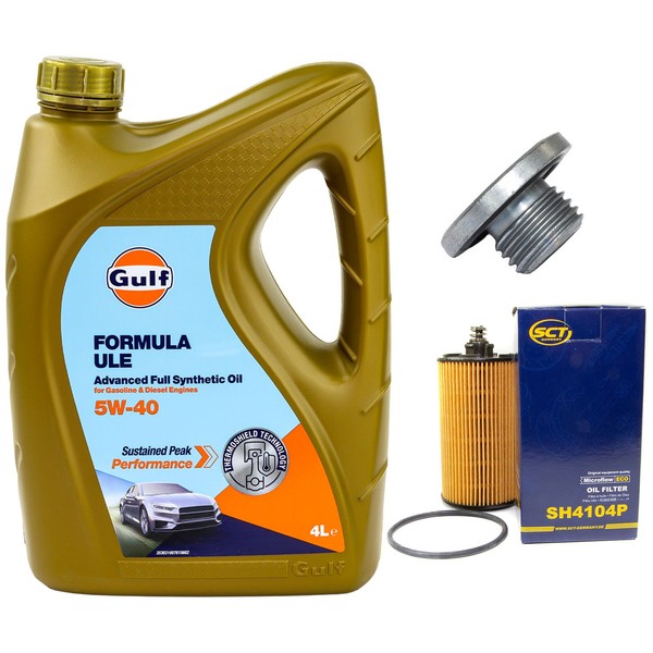 MotoröL Filter Set 5W-40 5 Liter + ÖLablassschraube FüR Chevrolet Aveo Cruze 1.6-image