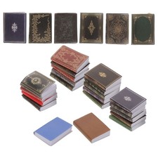 27pcs Dollhouse Miniature Books 1:12 Scale Tiny Books Model for Christmas