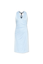 VERSACE Vneck Light Blue Dress New And Authentic