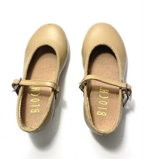 Bloch Tan Little girls/Toddler Tap Shoes. GREAT CONDITION