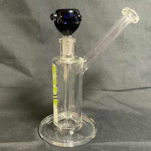 GRAV LABS - Medium 7" Upright Water Pipe Hookah Bubbler - Clear w/ Blue Bowl - Picture 2 of 9