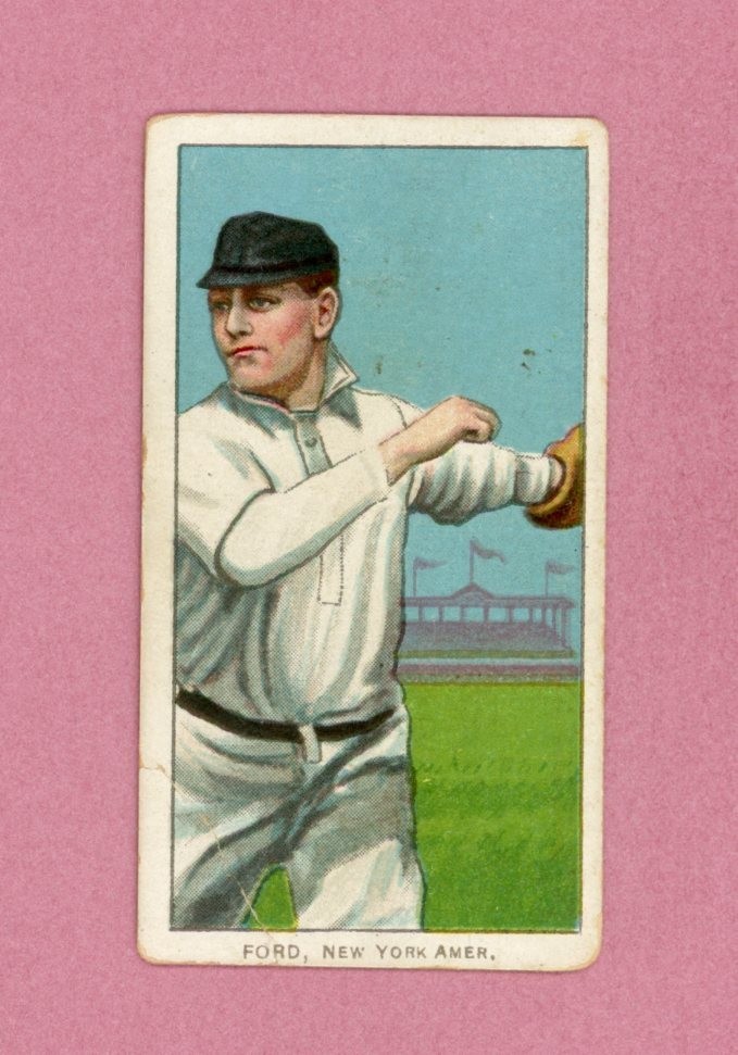 1909-1911 T206 White Border Russ Ford New York Yankees Baseball Card Low Grade