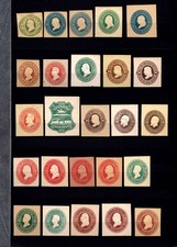 19th Century US Postal Cut Squares MNH MH Lot