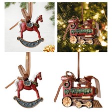 Christmas Tree Hanging Ornament Sculpture Home Decor Resin Craft Lovely Festival