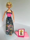 Vintage 1980 Barbie Fashion Collectibles Floral Dress and Collector Card #1906