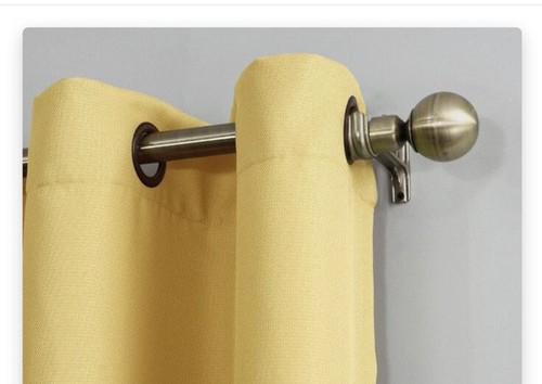 No 918 Lichtenberg Yellow Curtain Panel NWT 48x63 Grommets - Picture 5 of 5