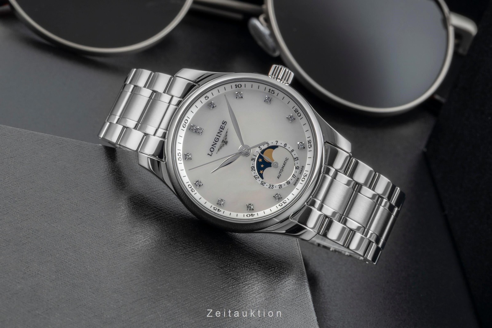 Longines Master Collection Moonphase MOP Steel Re… - image 2