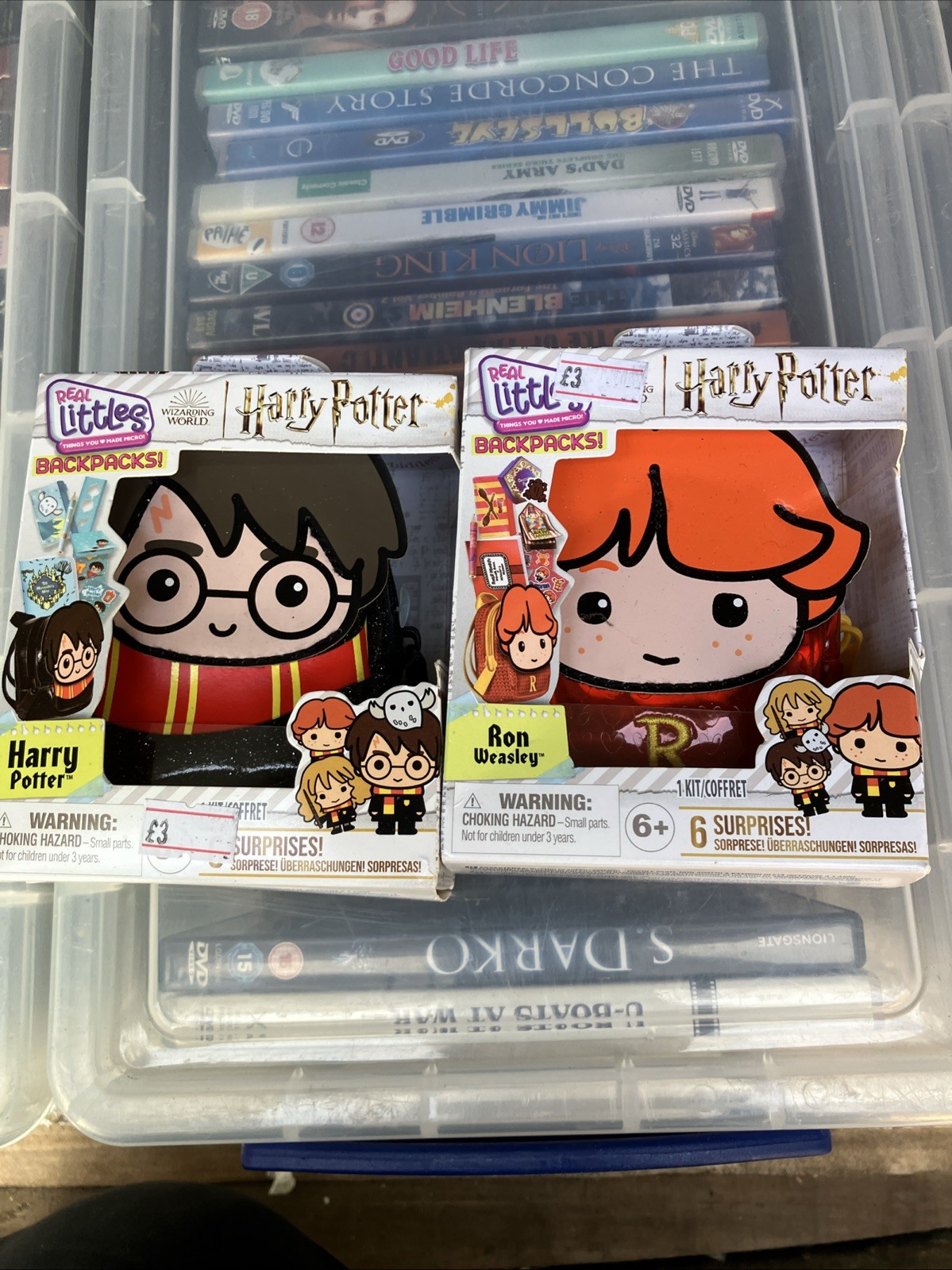 HARRY POTTER  And RON ▪︎ Real Littles ▪︎ Mini Bag Harry Potter Backpack. S70