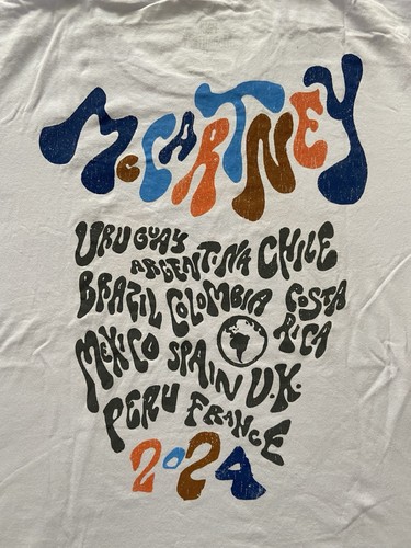 Paul McCartney Got Back Tour Tshirt Size L - Picture 5 of 5