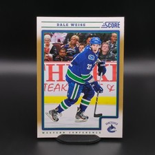 2012-13 Score Gold Rush #459 Dale Weise - Vancouver Canucks