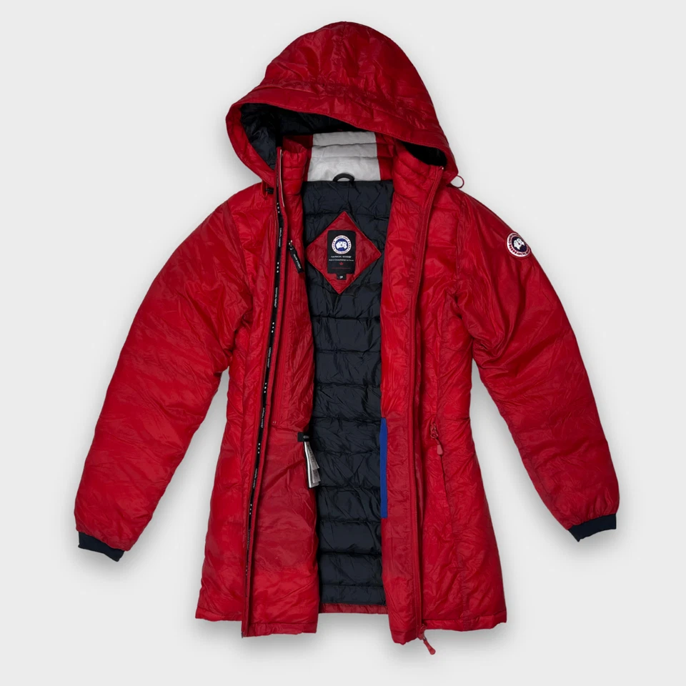 Abrigo Canada Goose Camp 5061L Mujer’s Pequeño Rojo Ligero Empacable Plumón Chaqueta Foto 4 de 4