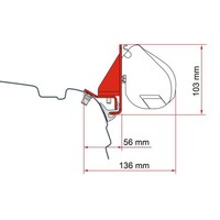 Fiamma F35 Adapter Kit Combi Rail Bracket – Brandrup FüR Vw T5/T6