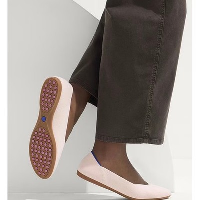 Rothy's The Daily Knit Round Toe Flats Blush Pink Size 6
