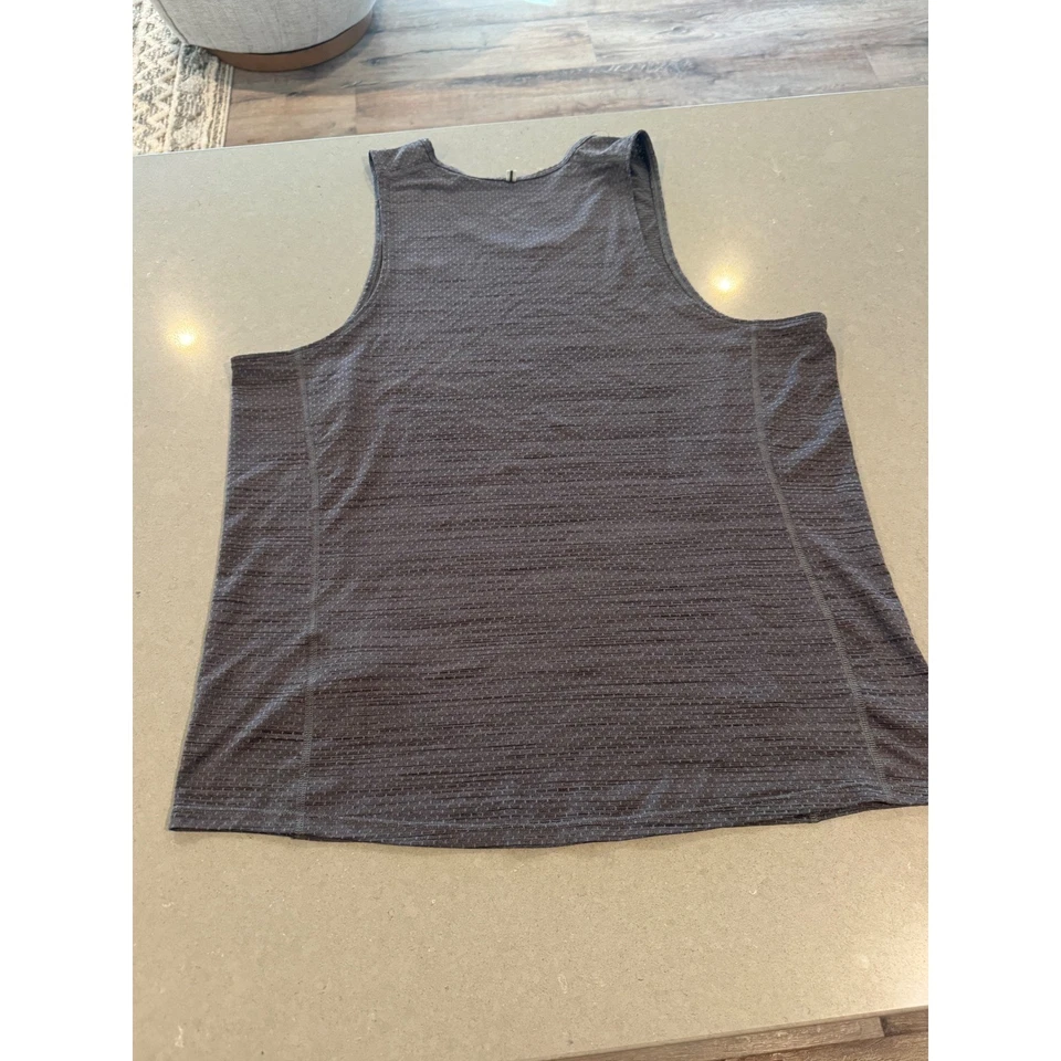 Camiseta sin mangas Nike Dri Fit para hombre XL gris entrenamiento atlético correr gimnasio sin mangas Foto 4 de 4