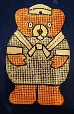  Rare Vintage Hand Painted Shafford Teddy Bear Spoon Rest or Wall Decor