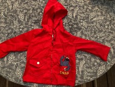 Vintage Kids Sesame Street Cookie Monster SNAP Hooded Jacket