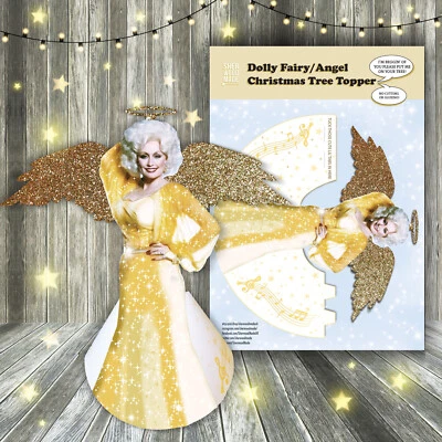 Dolly Parton Fairy Angel Christmas Tree Topper FREE UK SHIPPING 1st CLASS