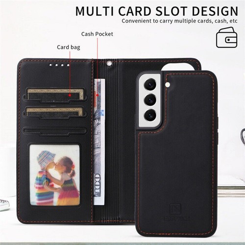 Removable Wallet Cover Leather Magnet Case For Samsung S25 S24 S23 FE S22 S21 + - Picture 26 of 67