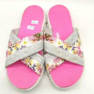 Skechers Goga Mat Go Walk Multi-Color Floral Slide Sandals Shoes Women's 9 | eBay