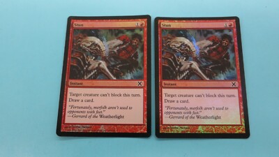 2x  FOIL  STUN  INSTANT   10TH EDITION X  MAGIC THE GATHERING MTG  NM / UNPLAYED
