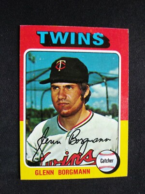 1975 Topps ''Mini'' Baseball Card # 127 Glenn Borgmann - Minnesota Twins (EX)