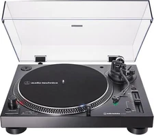 Audio-Technica AT-LP120XUSB-BK Direct-Drive 3-Speed Manual USB Turntable