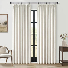 Cortinas plisadas de 96 pulgadas de largo, 100  opacas