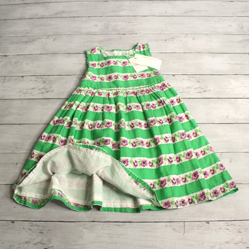 Pumpkin Patch Baby Girl's Sleeveless Dress Size 18-24 Months Green 100% Cotton - Picture 2 of 10