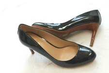 Coach New York Rosey Women’s Pumps Size 7.5 B Navy Black Heels Patent Leather