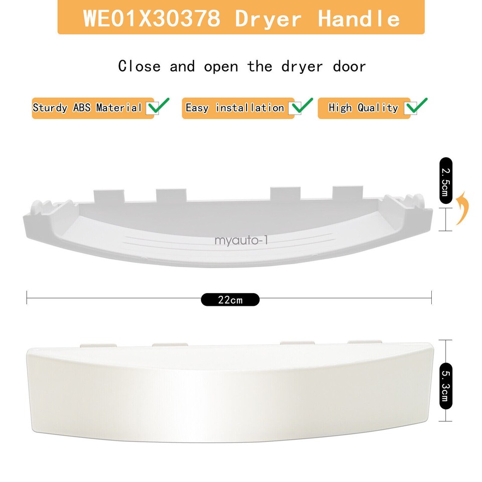 WE01X30378 WE1M1068 PS1177202 Maniglia Porta Solida Per Asciugatrice GE - Foto 6