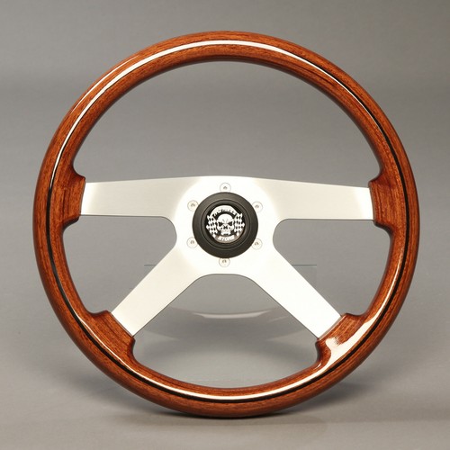 Volante de madera volante deportivo volante madera 360mm cubo Ford Capri mk2 2 II 1973-1978 - Imagen 2 de 5
