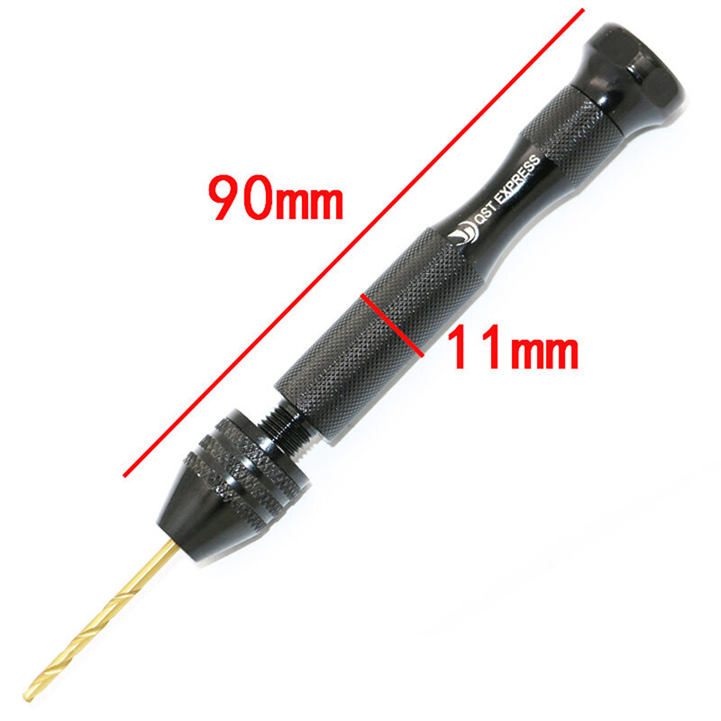 ONESUMMERWISH ミニウィチュ miniwichu 11pc Mini Micro 0.3-3.4mm HSS Bit Set Hand Spiral Pin Vise