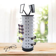 Sunglasses Rotating Display Stand Rack Holder Commercial w/ Mirror For 40 Pairs