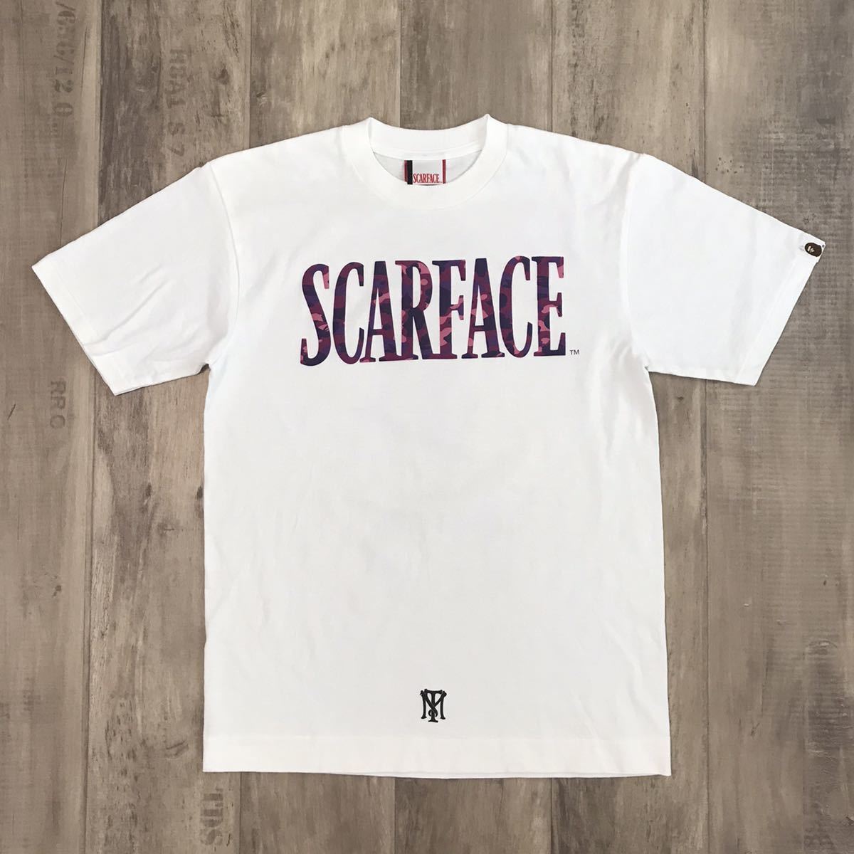BAPE × scarface T-shirt purple camo a bathing ape White Size S | eBay