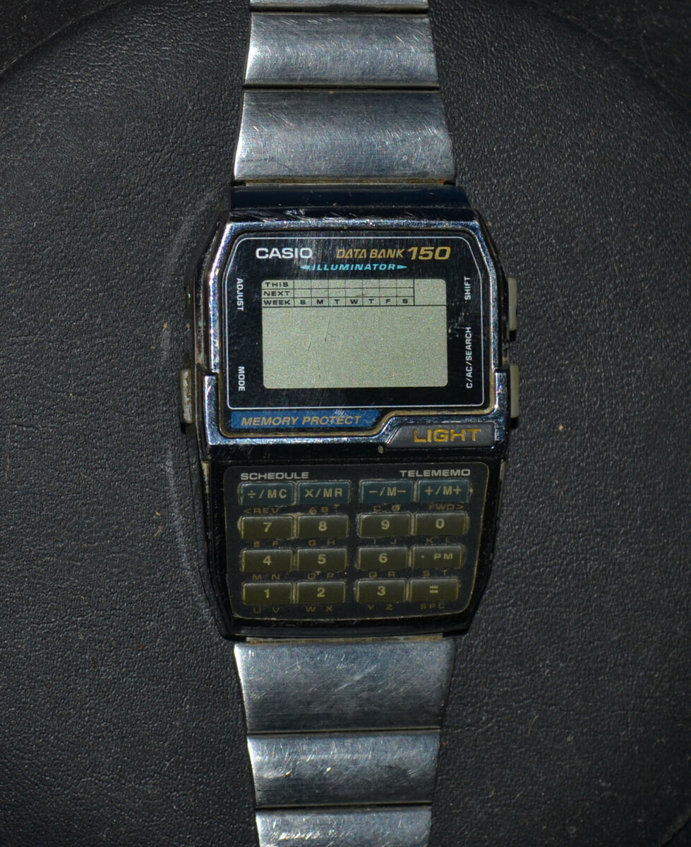 MEN VINTAGE DIGITAL CALCULATOR WATCH CASIO DATA BANK 150 DBC MEN VINTAGE DIGITAL CALCULATOR WATCH CASIO DATA BANK 150 DBC