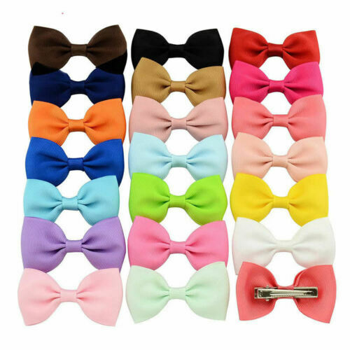 Handmade Hair Bow Using Vintage Dior Satin Fabric Pink 7.5  display picture 3