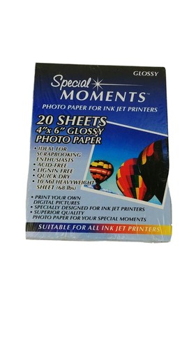 Photo paper for ink jet printers 20 4x6 sheets glossy - 第 1/8 張圖片
