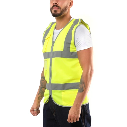 Pack of 10 Custom Hi-Vis Safety Vests – Full-Color Personalized Print image 3