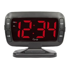 30016 Equity by La Crosse AC Powered 1.8" Swivel Tilt LED Digital Alarm Clock